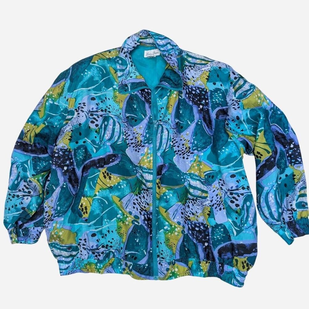 vintage dopamine colorful silk Jacket